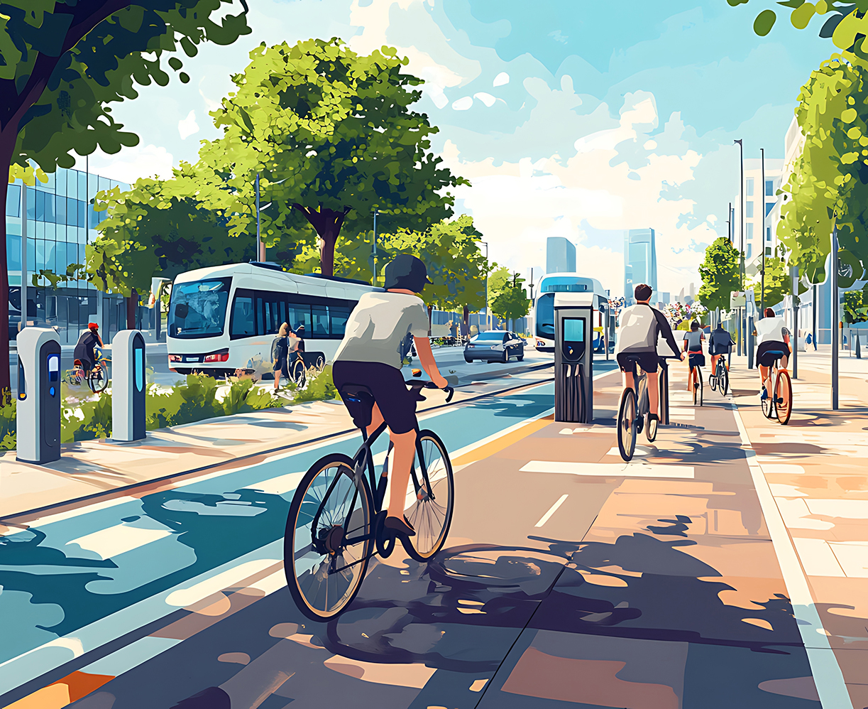 Sustainable Urban Cycling: A Vision of Eco-Friendly Transportation